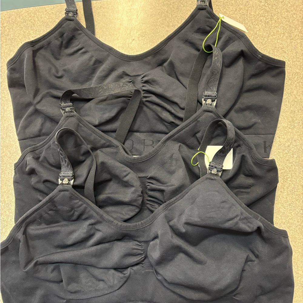Kindred Bravely Charcoal Women's Nursing Bra Trio